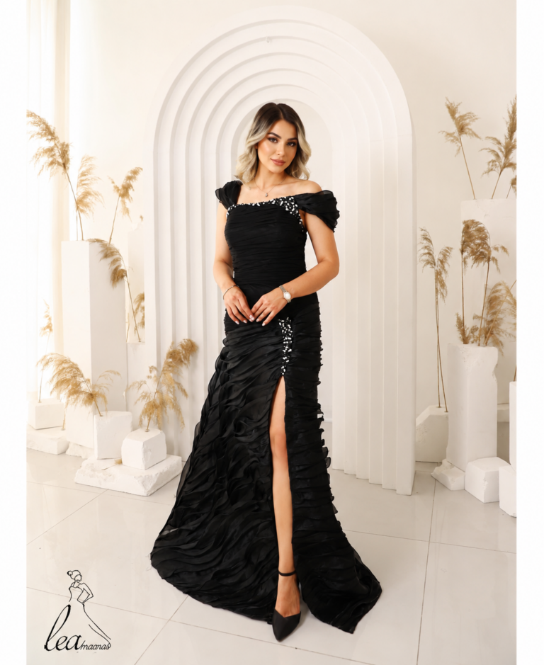 Luxury Black Evening Gown